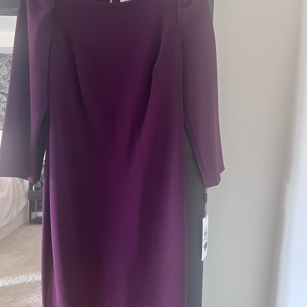 Calvin Klein Elegant Purple Women's Dress